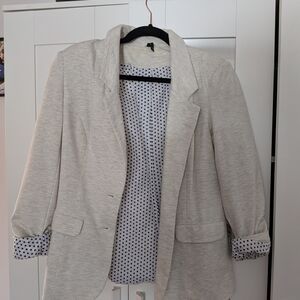 Vero Moda New Jana 3/4 Sweat Blazer Women's Cream Blazer